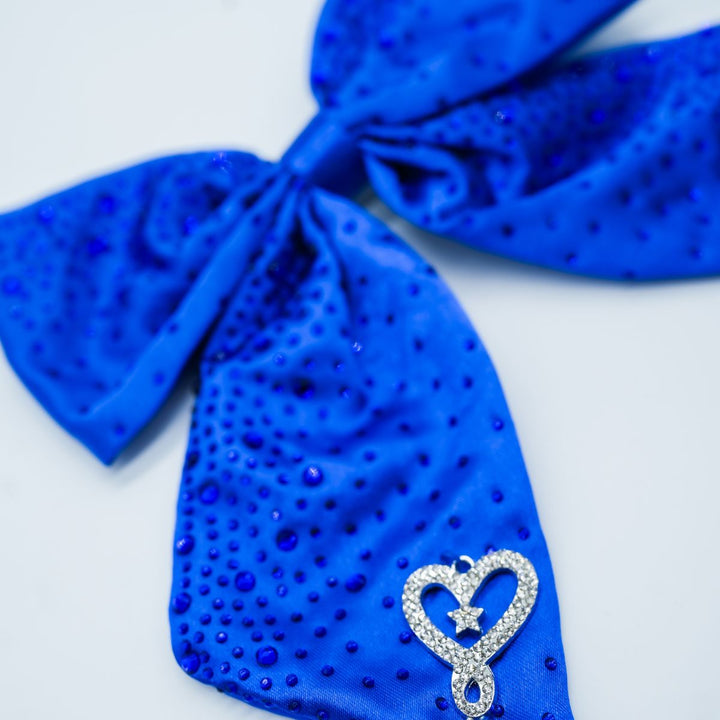 Joelle Infinity Rhinestone Bow Studio Siwa Blue