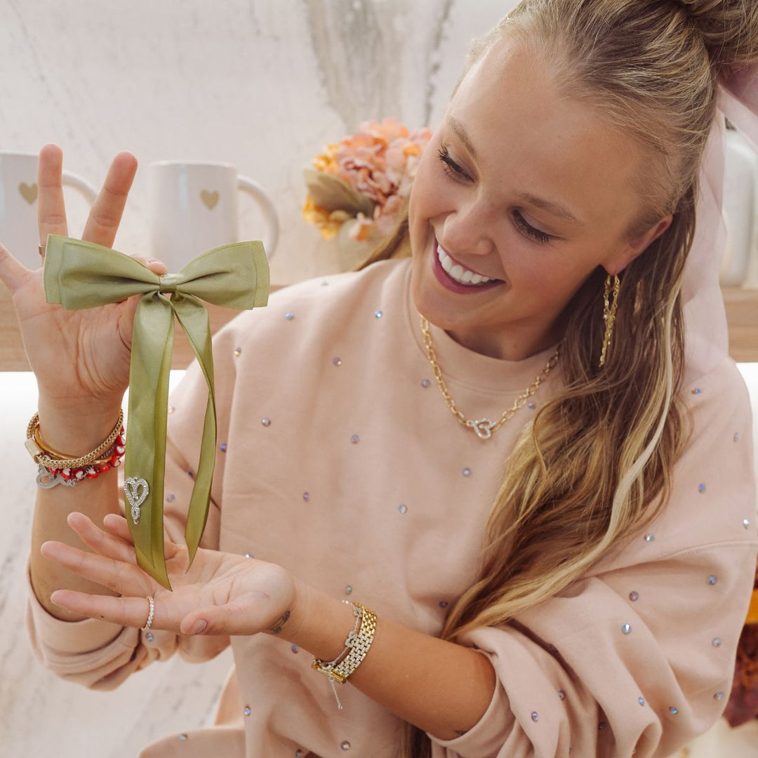 Sweet Summer Bow Olive Chai