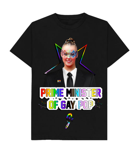 Prime Minister of Gay Pop black T-Shirt