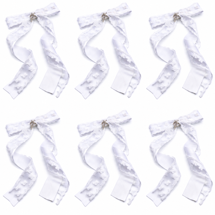 Serendipity White Bow Party Pack (6 bows)