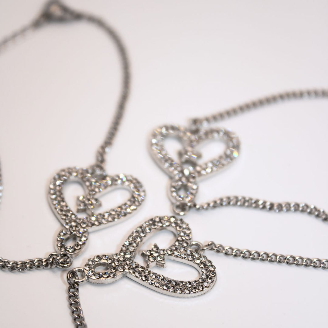 Joelle Fairytale Lilac Bow and Rhinestone Bracelet Collection