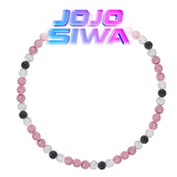 Pink, Black and White Rhinestone Necklace