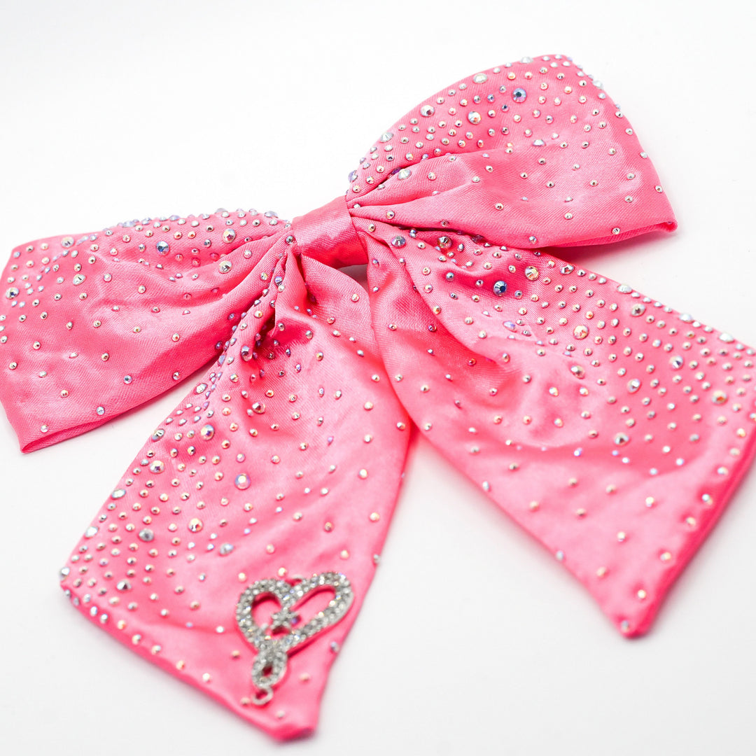 Joelle Pink Infinity Rhinestone Bow