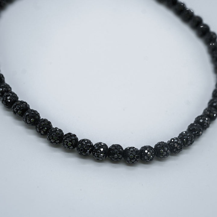 Black Rhinestone Necklace