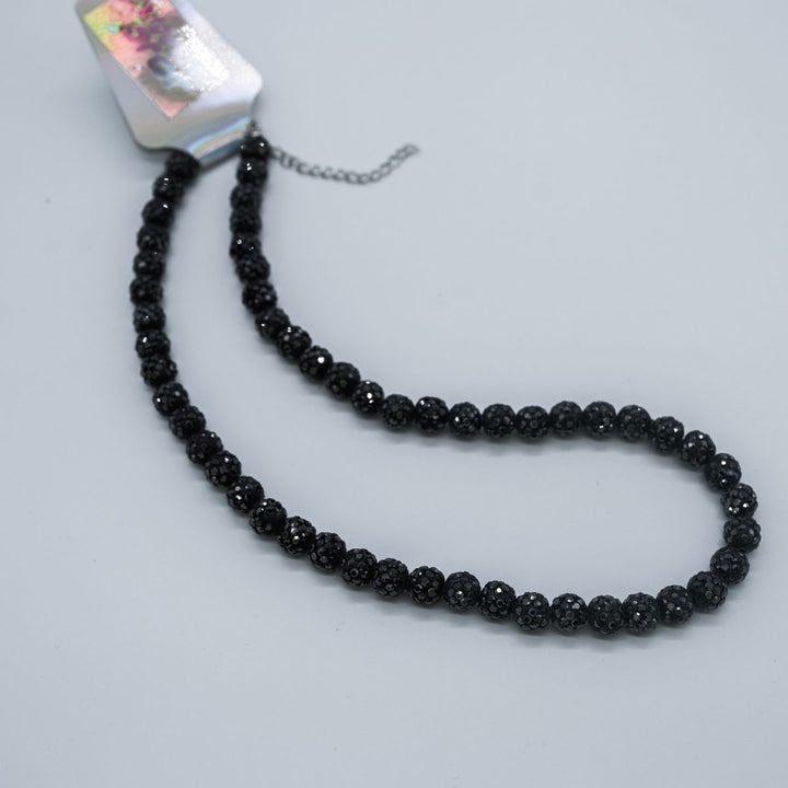 Black Rhinestone Necklace